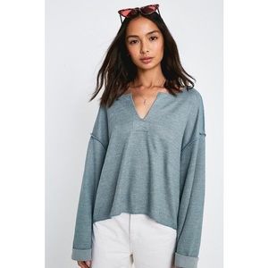 Urban Outfitters Jax Inside Out Notch Neck Sweater